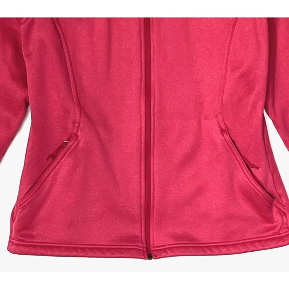The North Face Cerise Pink Heathered Fleece Full Zip Agave Jacket - Picture 11 of 11
